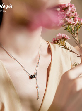 网红挂坠项链男潮嘻哈925纯银