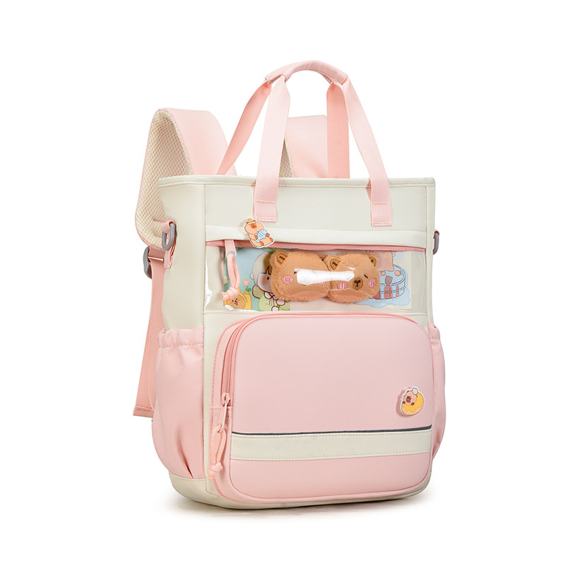 儿童超轻护脊双肩包减负女生小学生书包2025新款背包透明单肩斜挎,淘宝优惠券,粉丝福利购,淘宝优惠卷