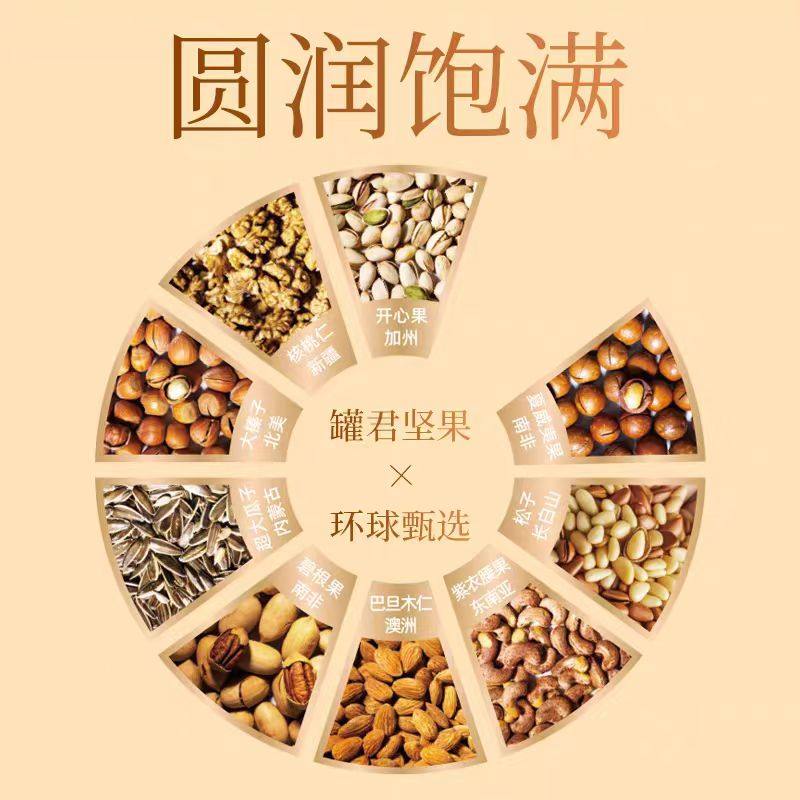 至尊帝皇小小罐君新年快乐1690g坚果礼盒开心果春节福利团购集采,淘宝优惠券,粉丝福利购,淘宝优惠卷