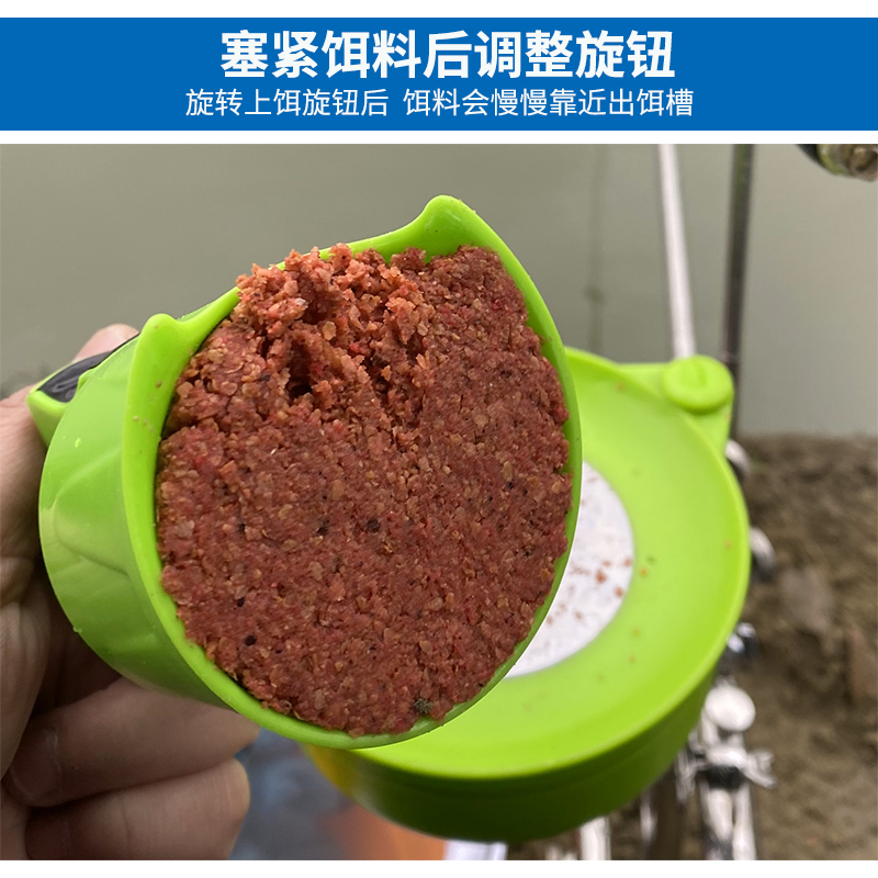 竞技拉饵器多功能装饵机全磁拉饵盘辅助钓鱼钩上饵神器渔具压饵料 - 图1