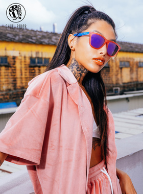 skullrider太阳镜女士显瘦大脸