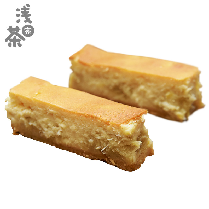 浅茶家榴莲重乳酪芝士条手工半蛋糕 浅茶家西式糕点