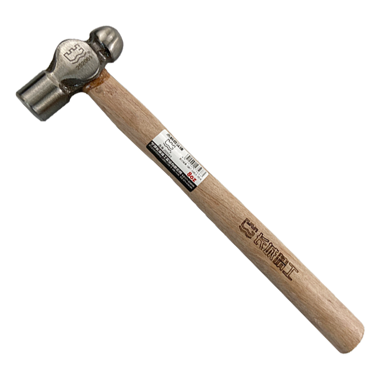 长城精工铁锤子榔头纯钢木柄圆头锤工业级手锤奶子锤工具1/2/3磅-图3