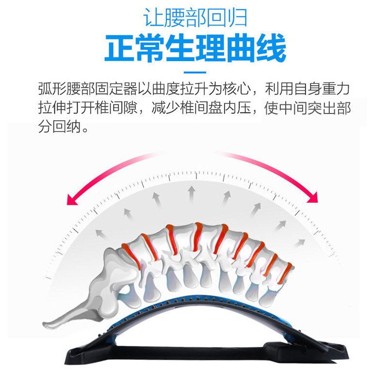 腰椎舒缓器腰间盘腰托腰垫腰疼神器护腰拉伸矫正脊柱开背颈椎按摩 - 图1