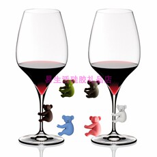 Винный аксессуар 新款动物考拉酒杯标记硅胶树袋熊红酒杯标识器高脚杯辨别标签装饰 Mofunyo