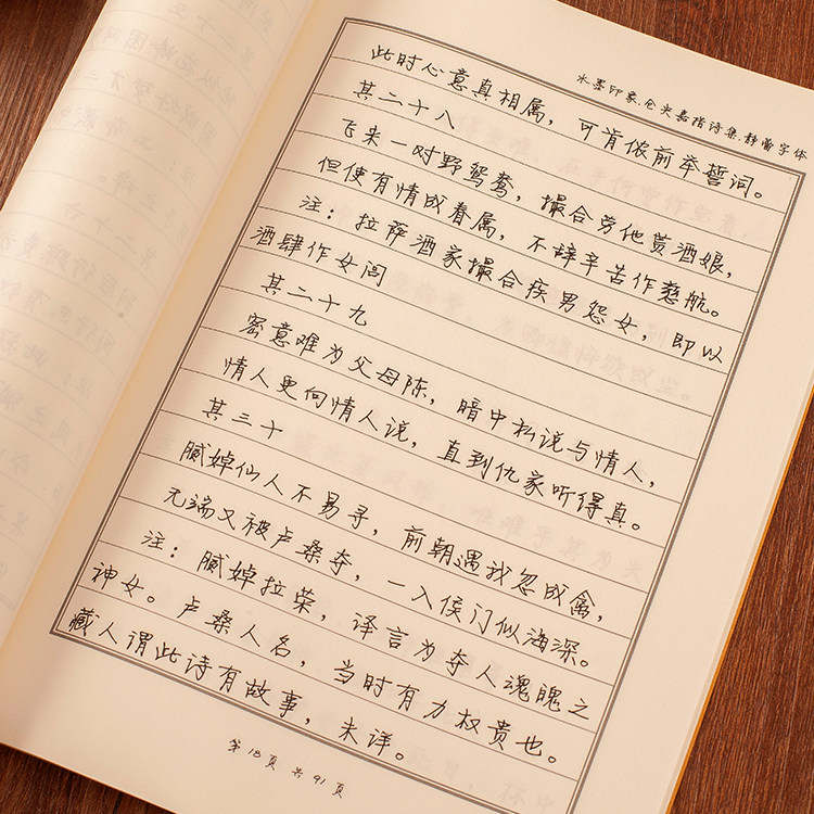 徐静蕾成人手写体 静蕾练字帖 行书女生小清新 钢笔字体字帖临摹
