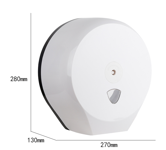 卫生间大卷纸巾盒厕所纸巾架酒店防水塑料浴室免打孔壁挂式卷纸器-图3