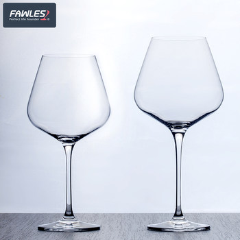 ແກ້ວເຫຼົ້າແວງສີແດງ Burgundy ຂະຫນາດໃຫຍ່ຕັ້ງເຮືອນທີ່ຫລູຫລາທີ່ສ້າງສັນແກ້ວແກ້ວ crystal ທ້ອງ decanter grape goblet