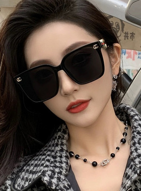 新款g家三色方框太阳镜女士时尚潮流墨镜ins网红同款太阳眼镜