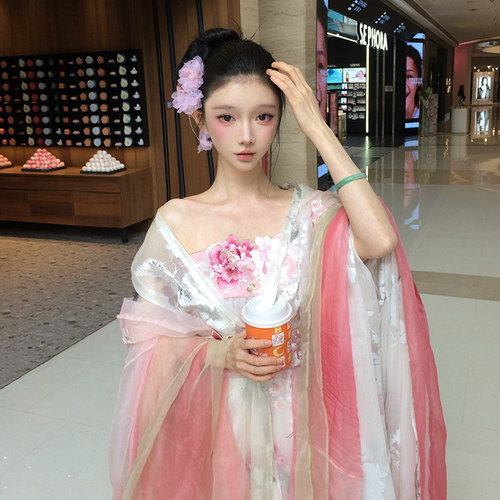 芥子记【刺绣腰封集合】玉人歌桃花金荷汉服混搭传统 - 图2