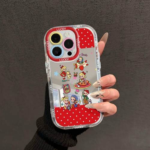 卡通原田治气囊手机壳适用iPhone16新款苹果15promax防摔小米15/14软壳OPPOfindX8全包vivoX200原创magic7女 - 图2