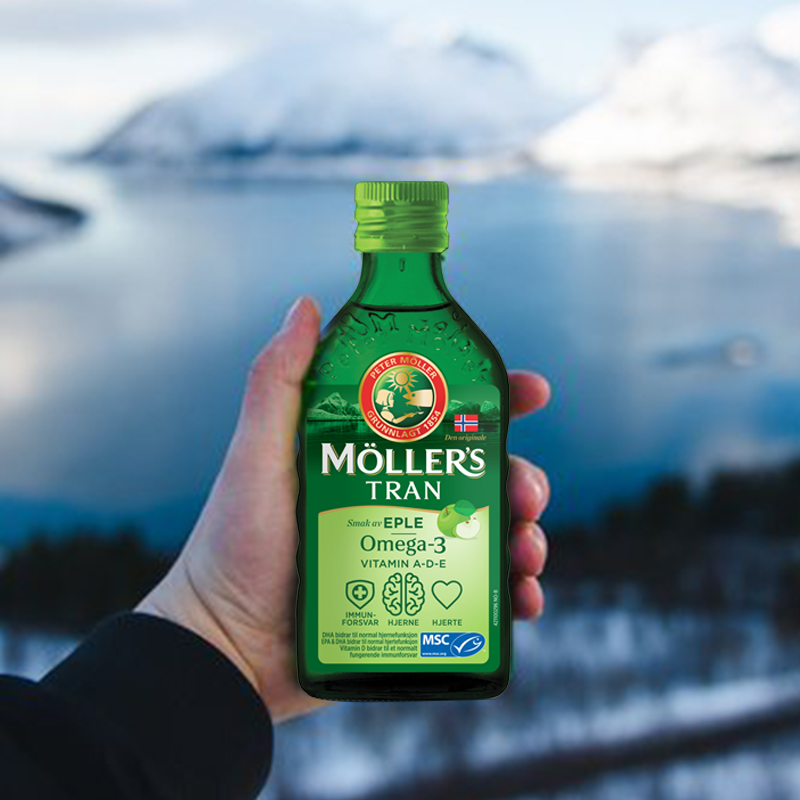 Mollers挪威深海鳕鱼肝油苹果味250ml 瓶