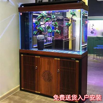 Sensen Large Ultra White Fish Tank Living Room Bottom Filter Ecological Aquarium 1 5 1 8 m Chinese Dragon Vat Free of Water HST