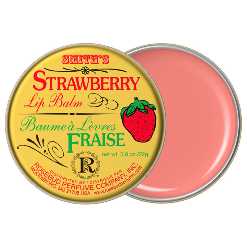 rosebudsalve草莓玫瑰花蕾膏女唇膜 RosebudSalve海外润唇膏