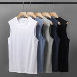 Бархатная хлопковая футболка без рукавов, в американском стиле