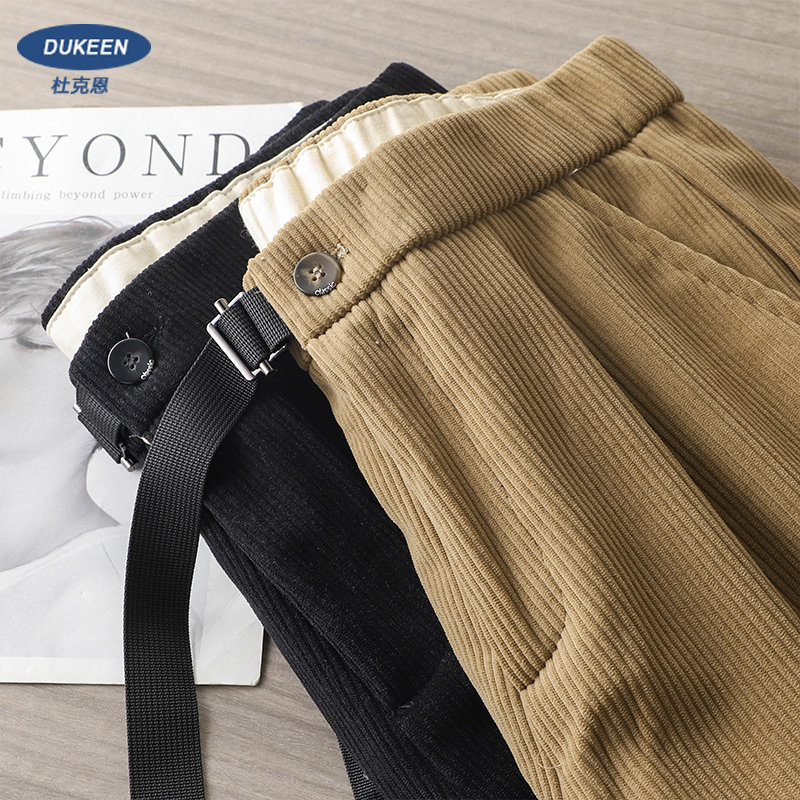 美式460g重磅灯芯绒男秋冬直筒卫裤 杜克恩休闲裤