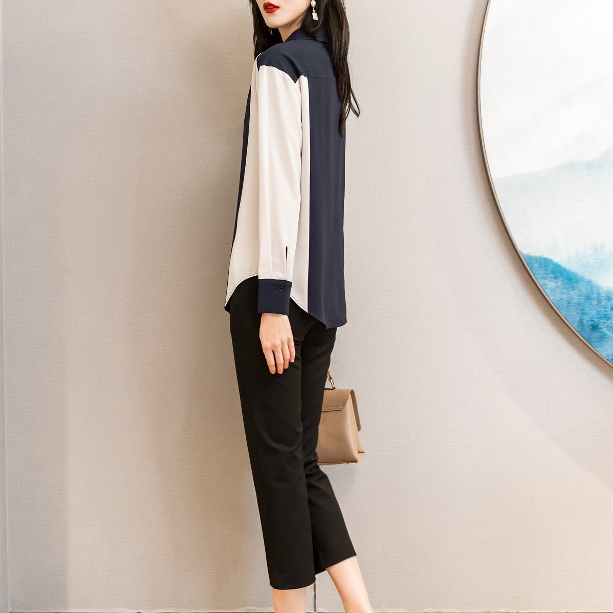 欧货设计感小众2022春秋新款衬衫 织妤衬衫