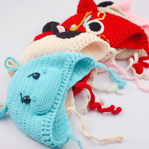 手工编织diy帽子材料包宝宝牛奶棉毛线新手钩针玩偶送视频教程 - 图1