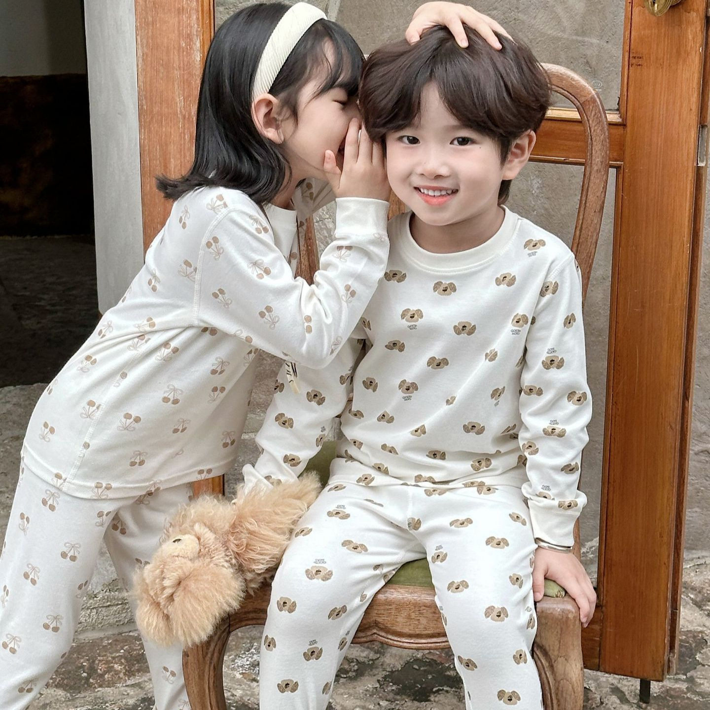 Children's Pure Cotton Autumn Clothes and Autumn Pants Sweat-Absorbent Bottoming Underwear
