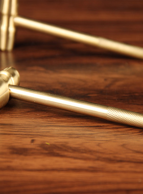 黄铜14号实心铜锤子摆件中式