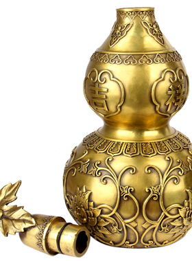 吉祥如意花开富贵葫芦摆件