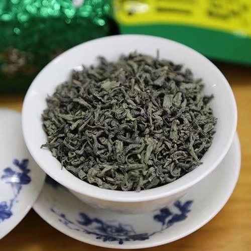 新茶海丰莲花山绿茶广东潮汕本山炒茶浓香云雾茶灌装500g明前春茶 - 图0