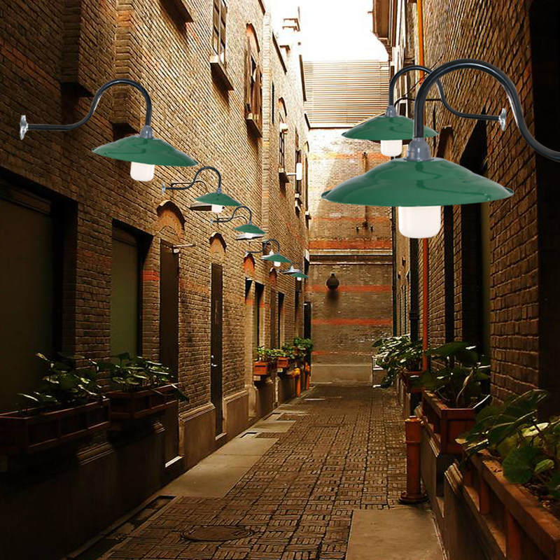 户外防雨老式复古仿搪瓷灯罩马路弯灯伞工矿吊灯墙壁门口怀旧军绿,淘宝优惠券,粉丝福利购,淘宝优惠卷