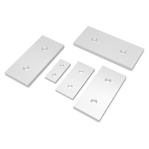 铝型材配件铝制加强固定连接板铝合金一字板固定件碳钢铁片连接板 - 图2