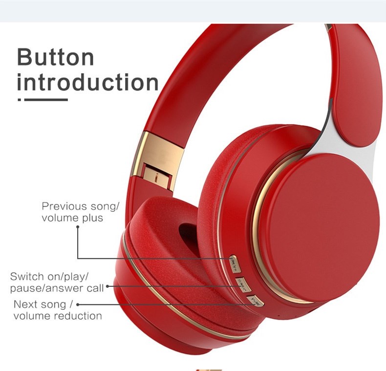 Wireless Headphones Bluetooth Headset Foldable Stereo 蓝牙耳 - 图3