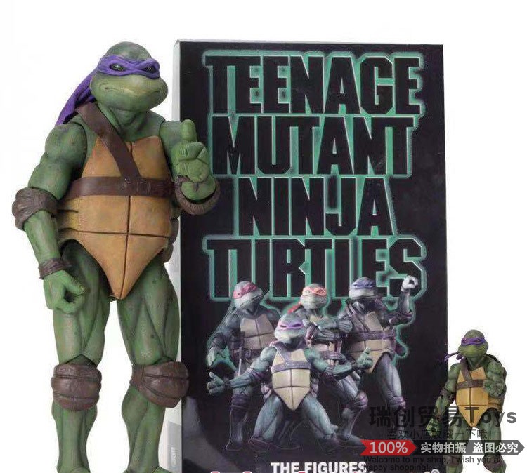 NECA 1990忍者神龟四款TMNT2018SDCC限定版7寸高可动人偶手办模型-图0