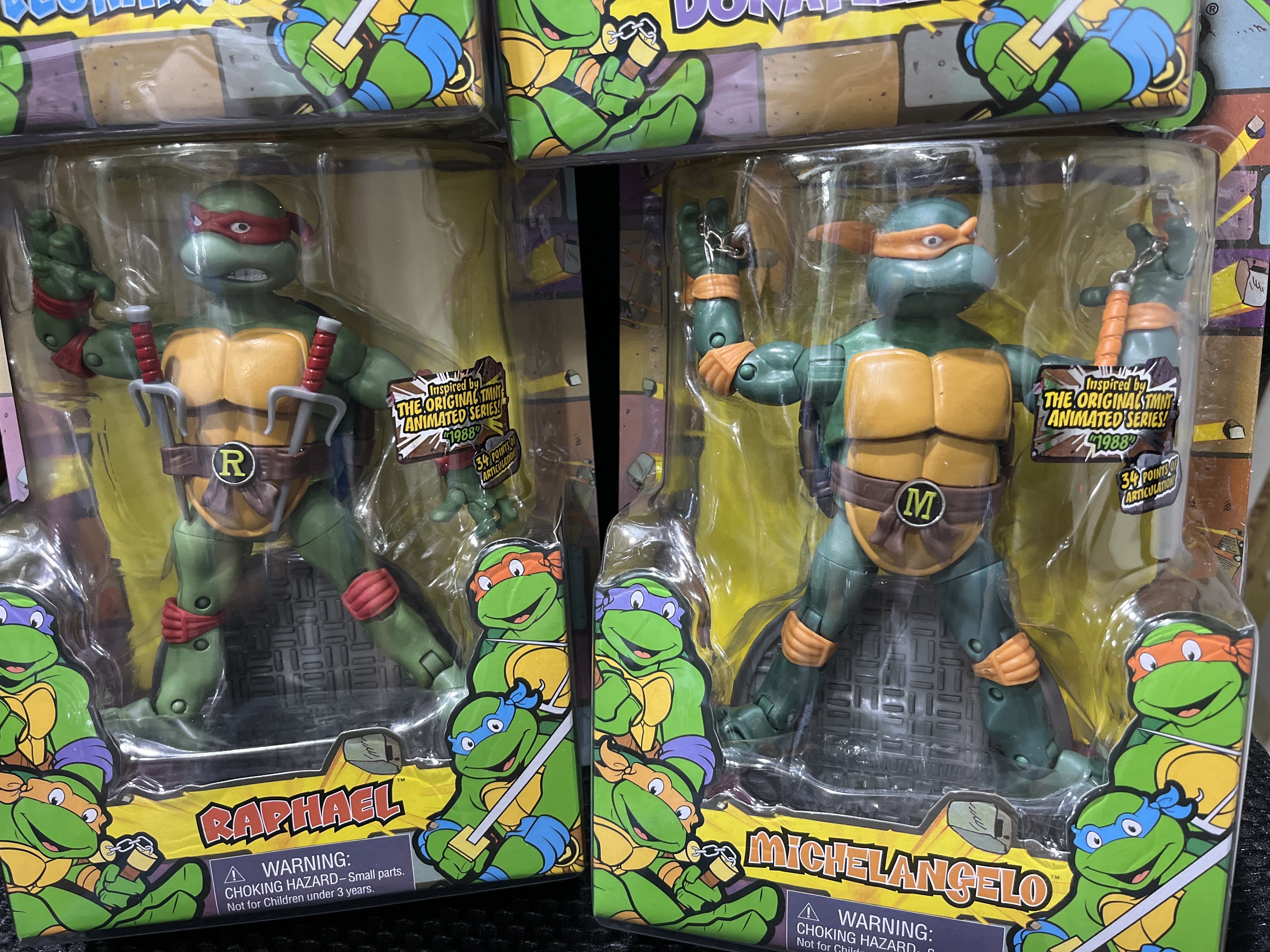 彩星忍者神龟TMNT87动画版可动玩偶模型怀旧塑胶手办玩具摆件全新-图0