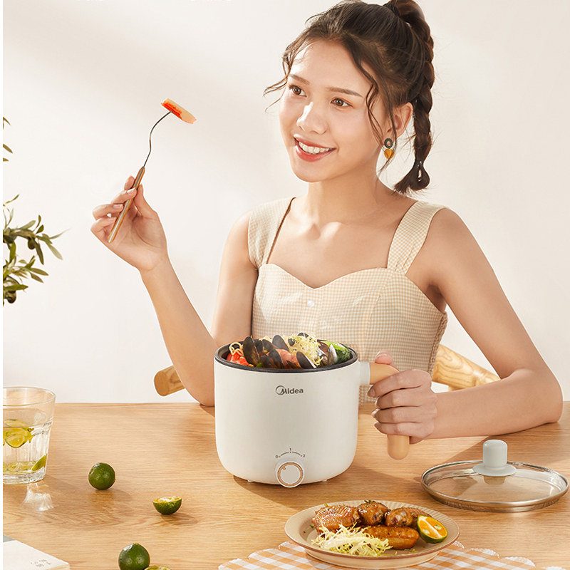 美的小宿舍学生电煮锅煮面寝室小锅 美的生活电器电热/火锅