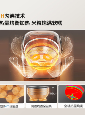 美的花瓣IH纯钛0涂层电饭煲