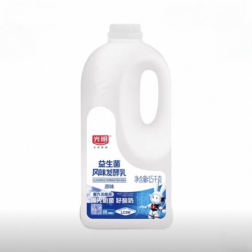 光明益生菌风味发酵乳原味红枣味酸奶大桶 大瓶装酸奶水果捞奶茶 - 图0