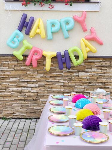 生日快乐气球套餐派对布置装饰happy birthday字母生日趴体气球 - 图2