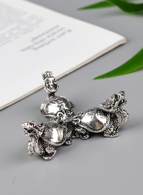 新款龙龟金蟾小象三位一体水晶球底座底托置物架金属球托支架摆件