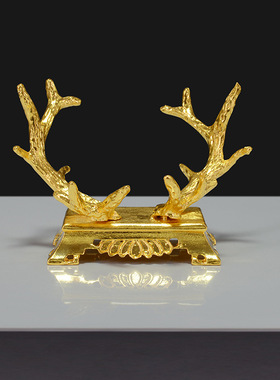 合金鹿角水晶球底座置物架