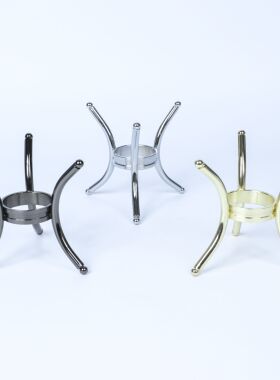 水晶球底座金属支架托架摆件工艺品展示架子圆形球形球体底座