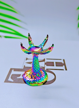 锌合金龙爪水晶球支架摆件