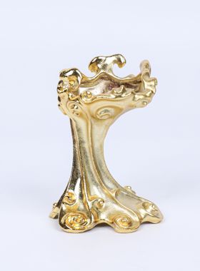 新款精致花桩艺术创意通用合金摆件托架石头奇石底座摆放托盘