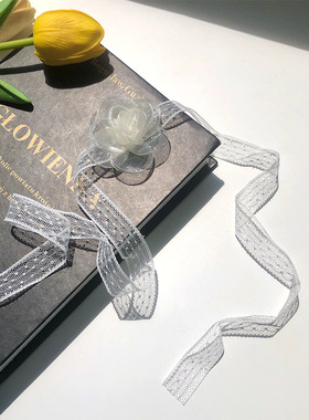 choker两用仙女长飘带发箍锁骨链