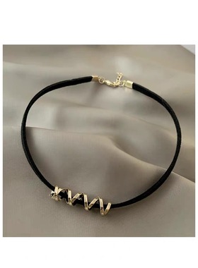 韩国choker项链女金属环绕锁骨