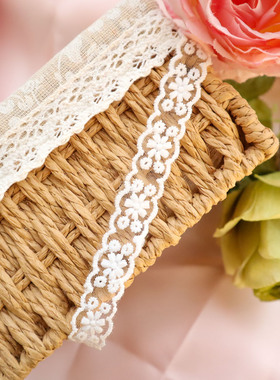 甜美风白色网纱蕾丝项链女刺锈花边项圈choker颈链简约气质锁骨链