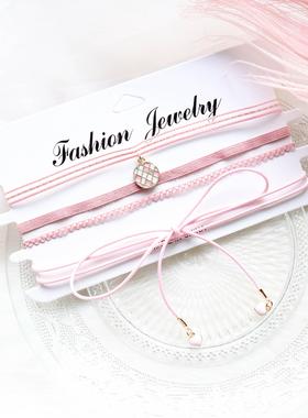 项链夏季短款choker网红套装