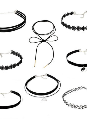 套装choker颈链项圈女脖子饰品