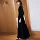 Luxurious, ladylike style slimming to long-sleeved dress