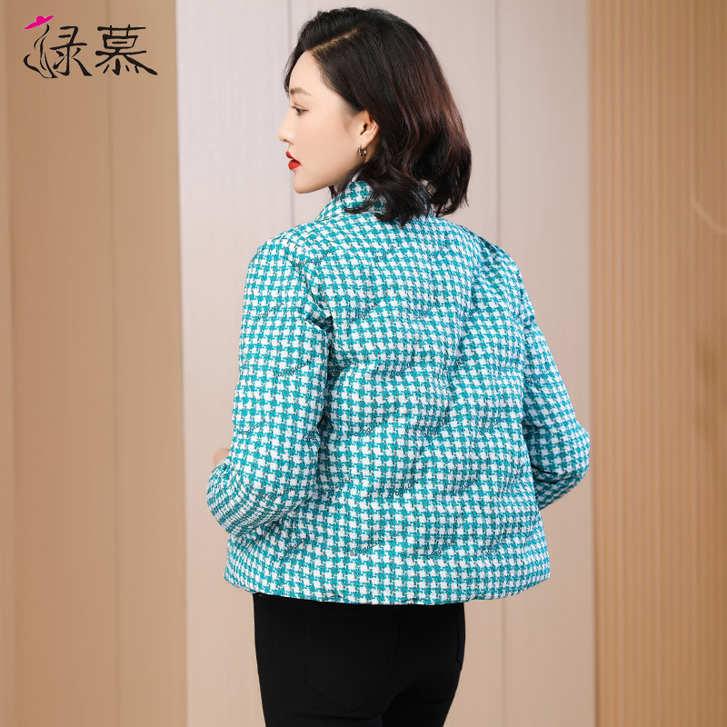 小个子短款2022年冬季新款时尚轻奢 绿慕羽绒服