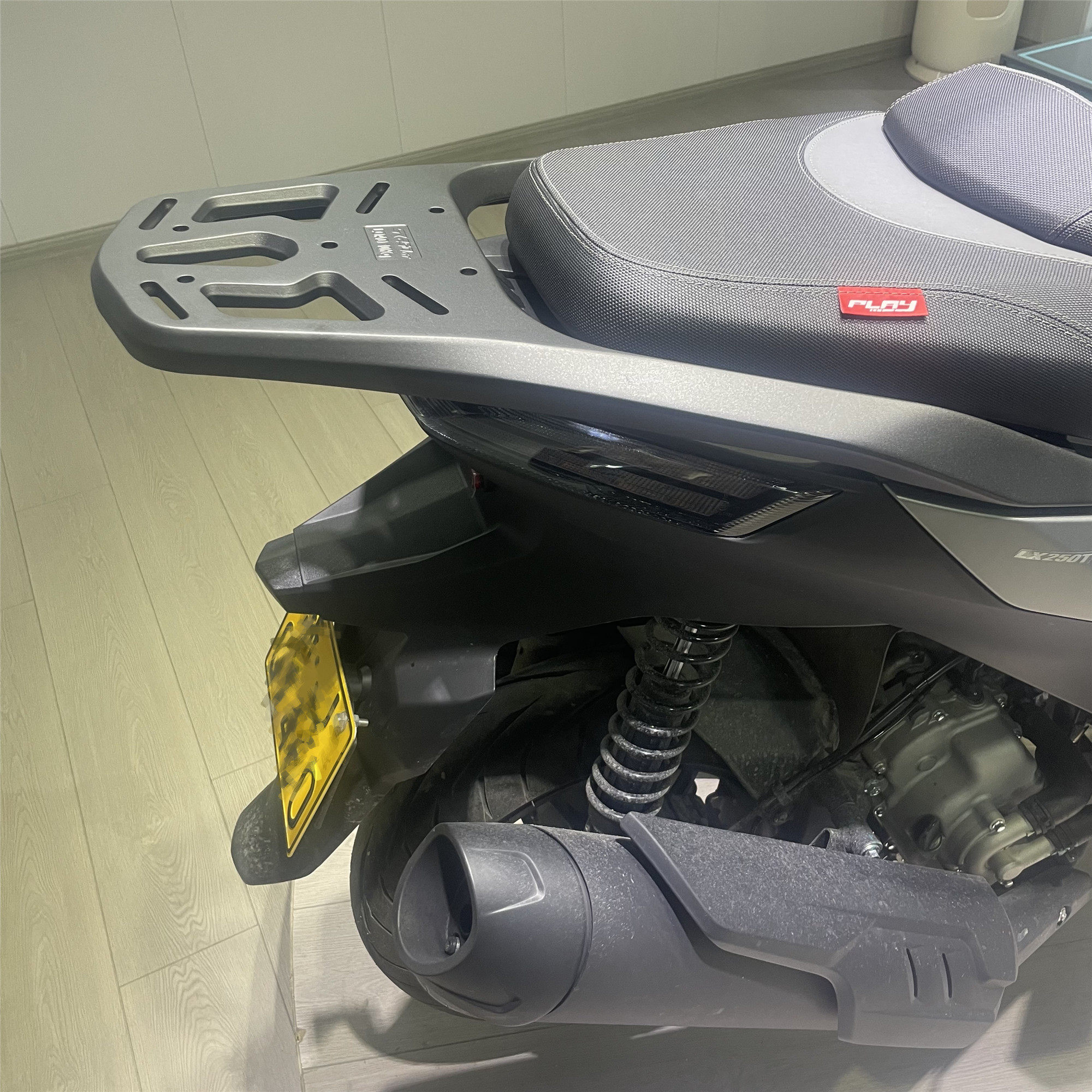 适用无极SR250GT改装后货架sr250gt铝合金一体式尾箱架无损安装,淘宝优惠券,粉丝福利购,淘宝优惠卷