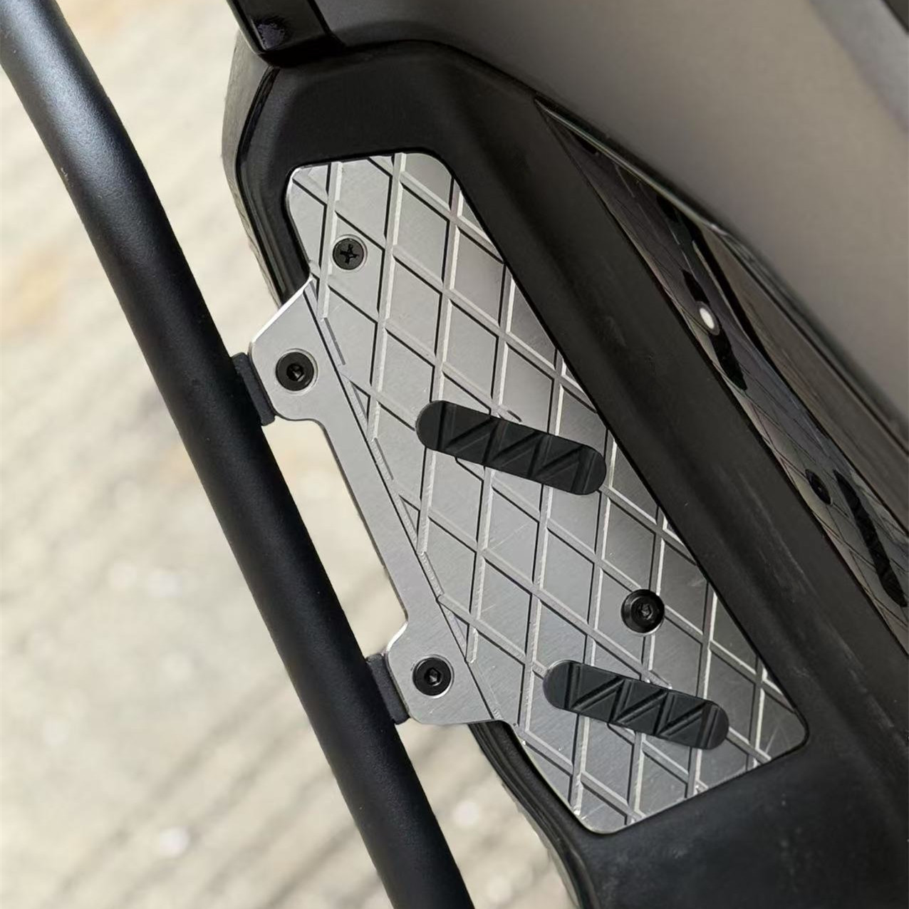 适用于豪爵UFR150护杠脚踏ufr改装护杠加厚4MM铝合金防滑脚踏顺丰 - 图0