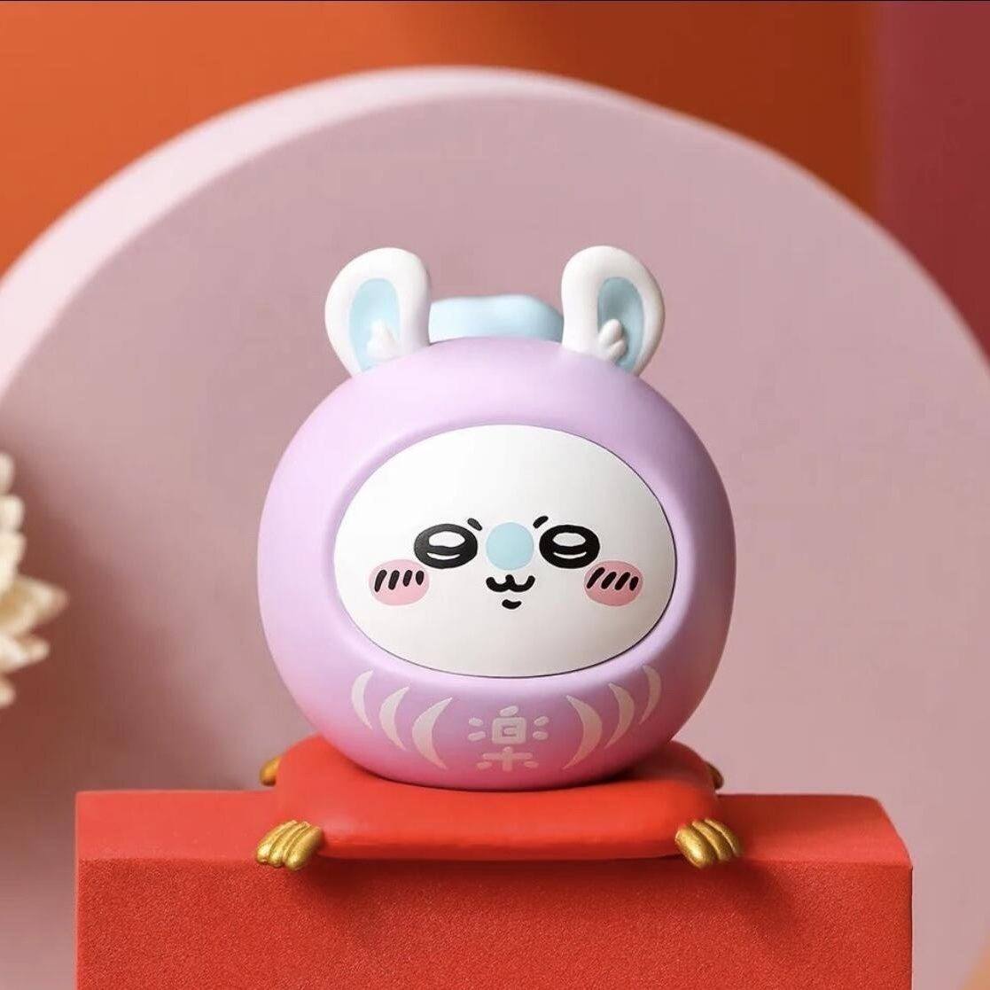 chiikawa吉伊可爱祈福达摩公仔高颜值新年招财福桌面装饰摆件礼物,淘宝优惠券,粉丝福利购,淘宝优惠卷